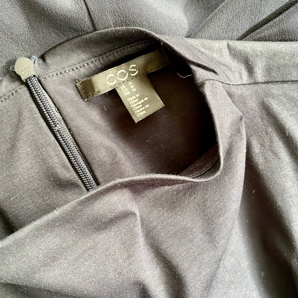 COS Navy Floor-length High Neck Dress - Picture 4 of 5